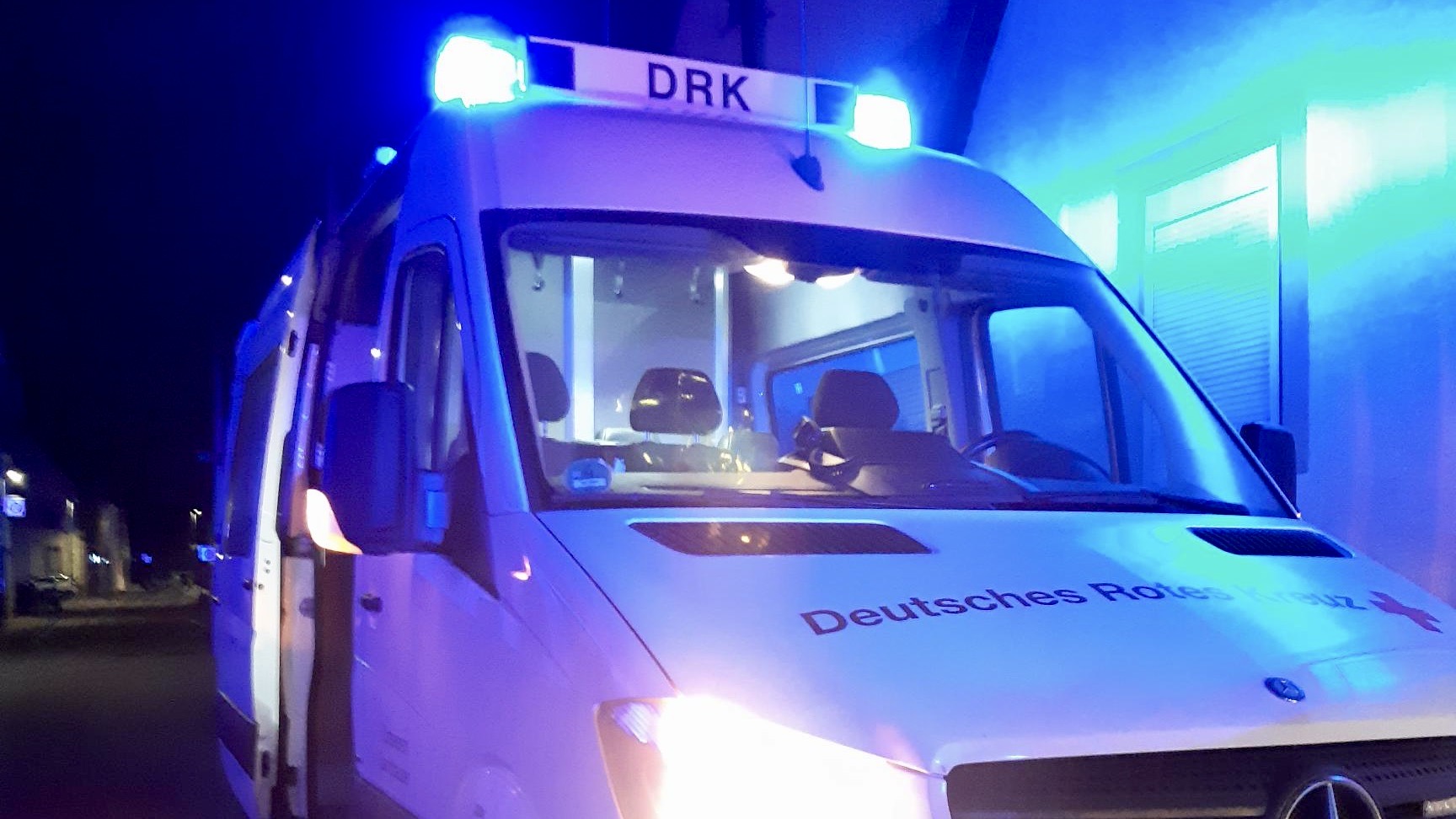 Einsatzgruppe des DRK im Einsatz