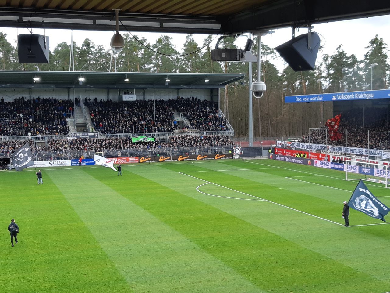 Einsatz beim SV Sandhausen gegen 1. FC St.Pauli